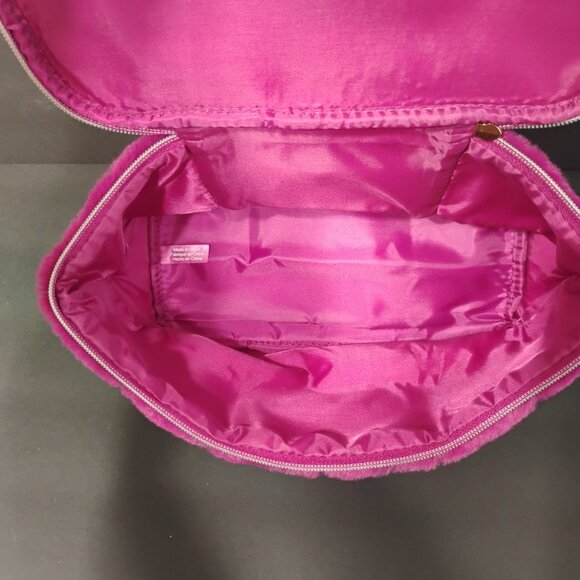 ION Faux Fur Train Case – Dark Magenta – New with Tags - Picture 11 of 14